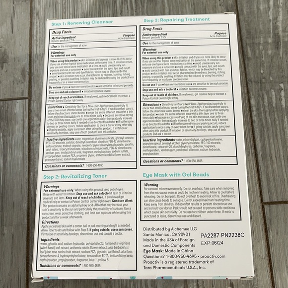 Proactiv 3 Step Acne Treatment System with Eye Mask - Picture 2 of 3
